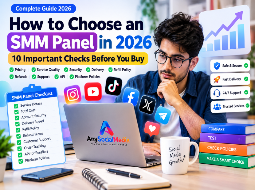 How to choose an SMM panel in 2026 using pricing, service quality, security and support checks