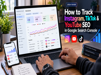 Google Search Console social media SEO performance dashboard for Instagram TikTok and YouTube